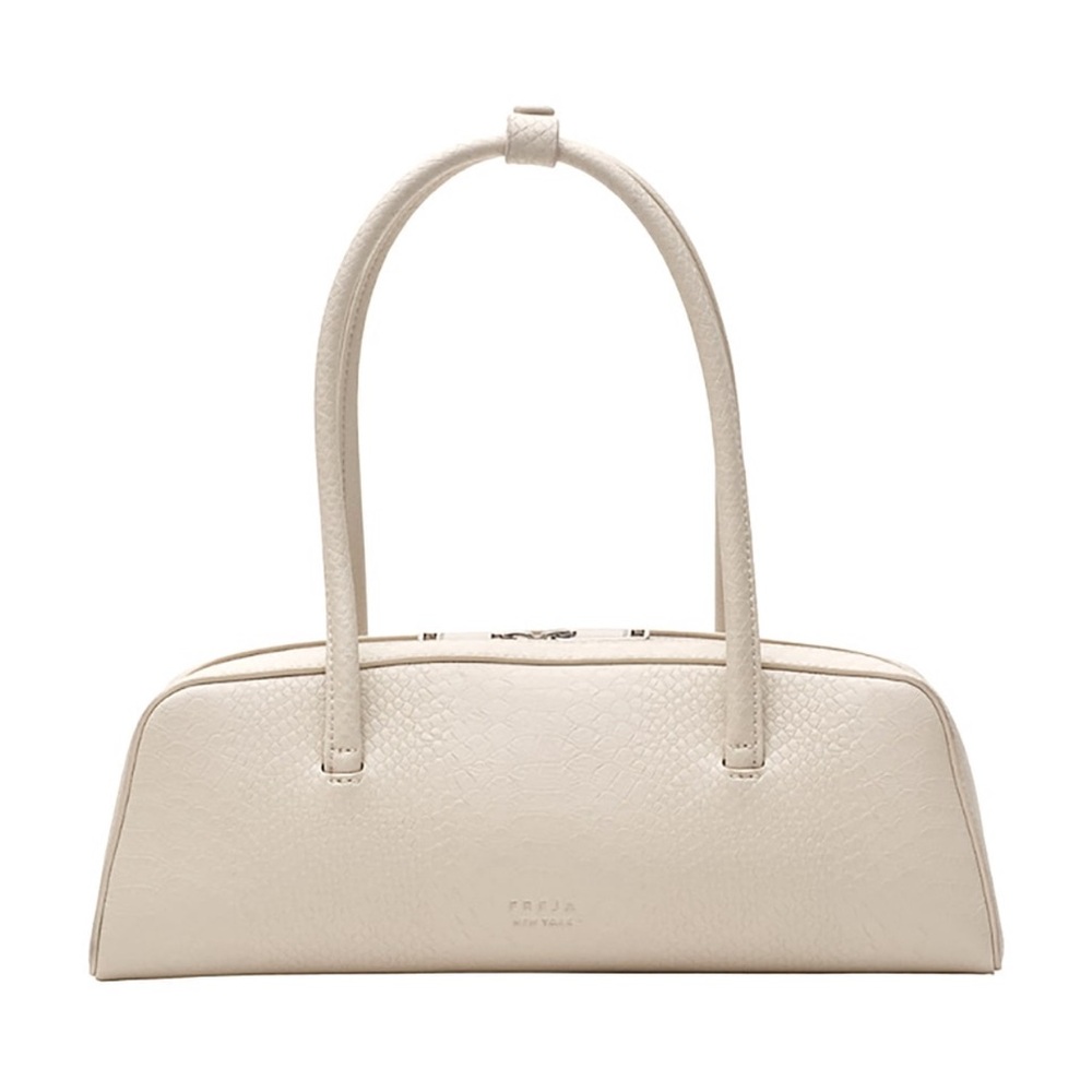 Freya croc like Textured Leather Shoulder Bag never worn, with dust bag